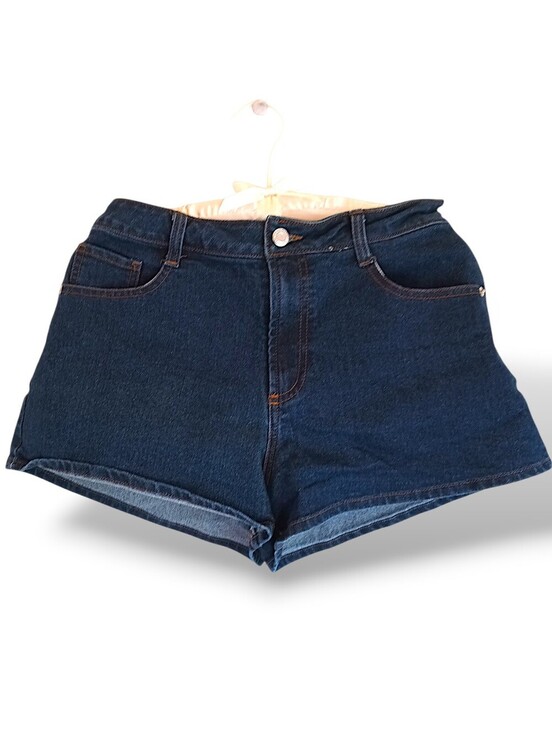 No Boundaries Pants - No Boundaries Dark Blue Denim Shorts Classic Mid rise 1inch Inseam Casual Booty
